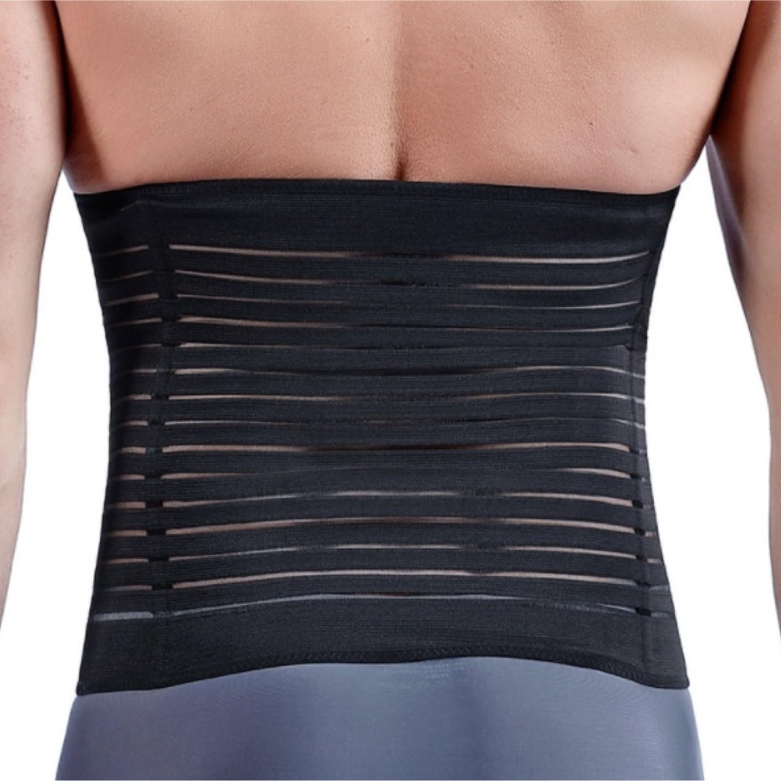 Faja Lumbar Faja Moldeadora Adelgazante para El Cuerpo, Faja Moldeadora Ajustable para Correr, Cinturón De Soporte para La Cintura Cinturón Apoyo Lumbar(Black,XL)