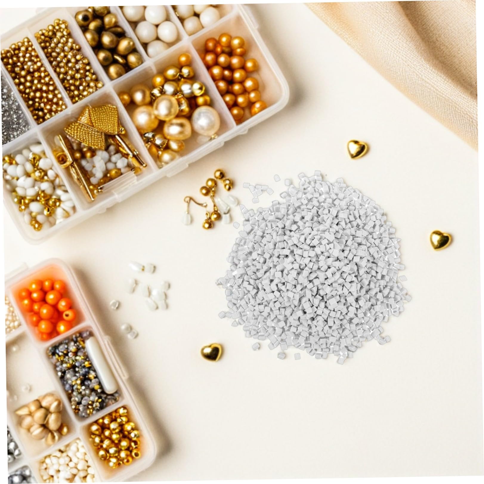 Weiße Keramik Dreieckskugeln 4mm 1kg für Steintrommeln