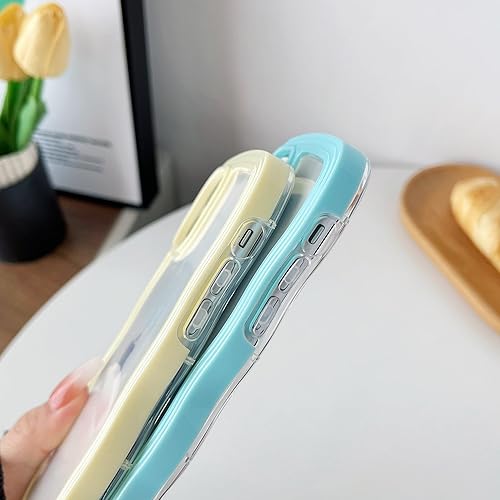 Miniatura 4 de Caseative Bonita forma de marco de onda rizada a prueba de golpes, suave, compatible con iPhone (morado, iPhone 11)