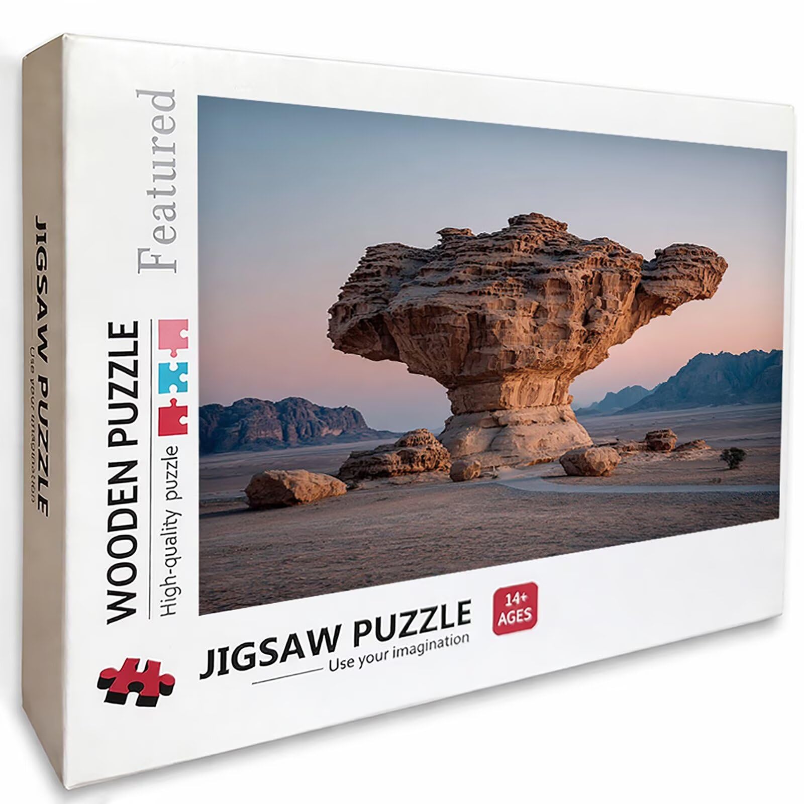 Puzzle 3000 elementów dla dorosłych, pustynia, drewniane puzzle 122 x 81 cm, dla mężczyzn, kobiet, starszych seniorów, części ściśle do siebie pasują, dekompresja, dekoracja ścienna, prezenty dla