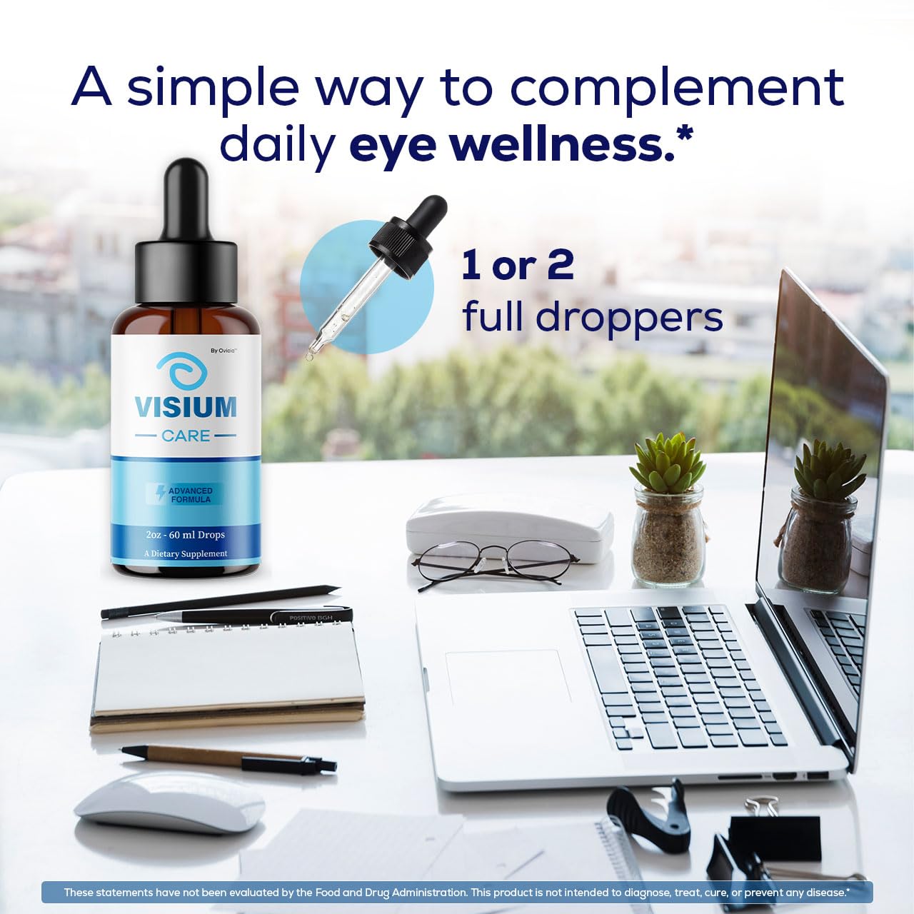 (5 Pack) Visium Care Drops - Official VisiumCare Oral Liquid Drops Advanced Premium Formula Maximum Strength, All Natural Ingredients Vitamins for Overall Health & Wellness, 5 Bottles for 5 Months — Amazon image 4