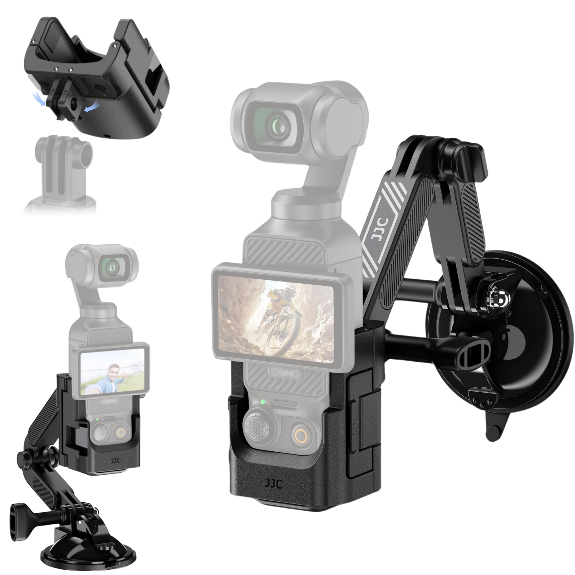 Amazon.com : JJC Suction Cup Mount for DJI Osmo Pocket 4 3 Xtra