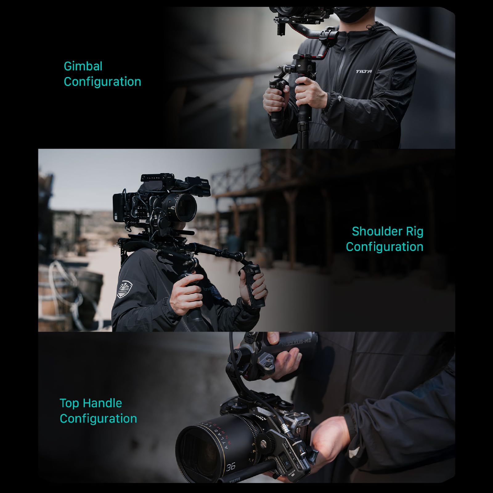 Tilta Nucleus-M II Follow Focus - Sistema di controllo delle lenti wireless con motore Nucleus-M II e unità manuale FIZ per fotocamere DSLR Mirrorless WLC-T06-K1