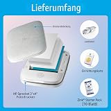 HP Sprocket 3x4 (8.9x10.8 cm) Portable Photo Printer, Instant Print Pictures and Scrapbook with Zink Sticky-Backed Paper from your iOS & Android Device, For Home Use or On the Go, White - 4