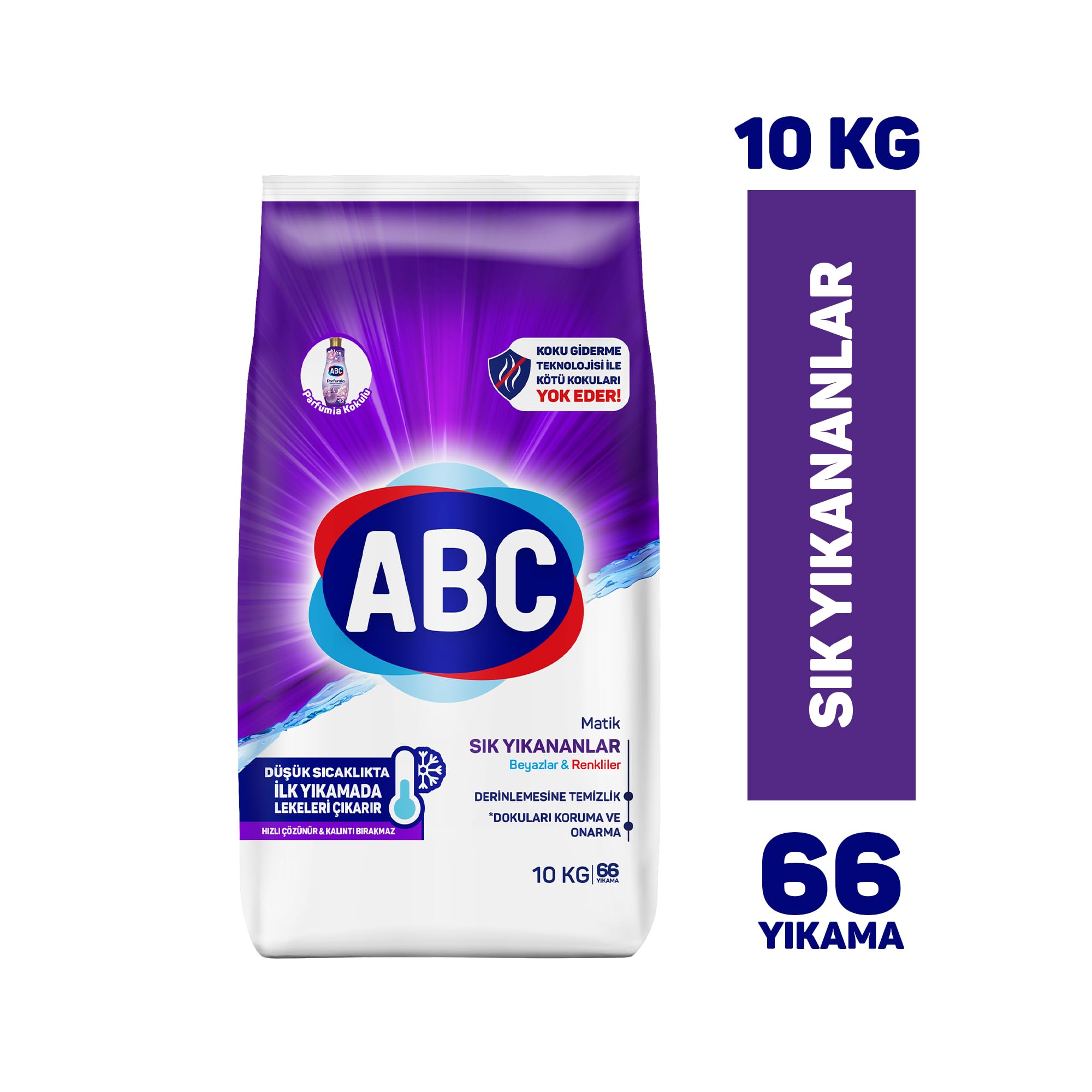 ABC DETERJAN Matik Sık Yıkayanlar 10 Kg (3 paketi)