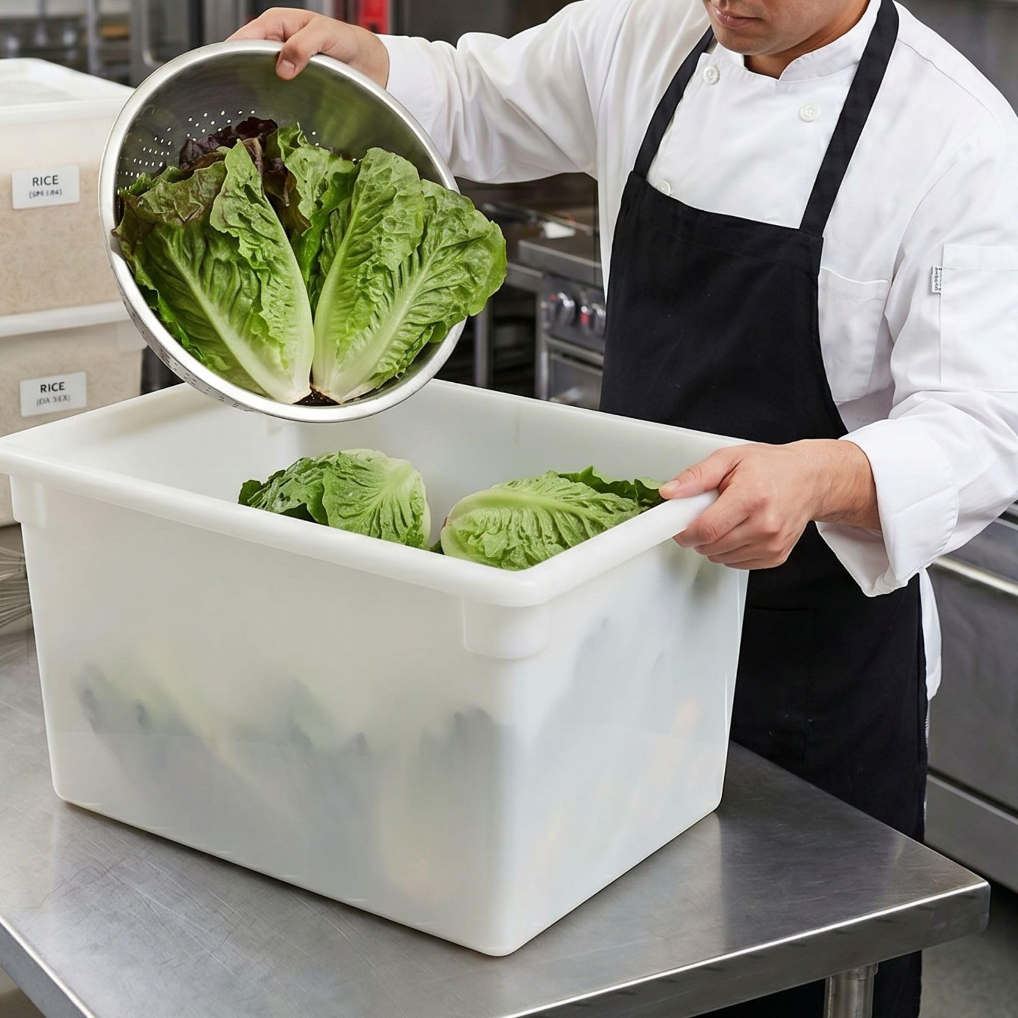 Amazon.com: TrueCraftware- 22 Gallon White Food Storage Container