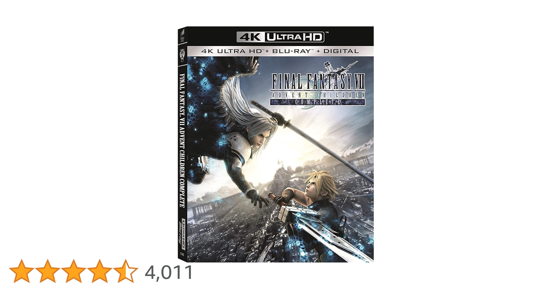 Final Fantasy VII: Advent Children Complete - 4K Ultra HD + Blu