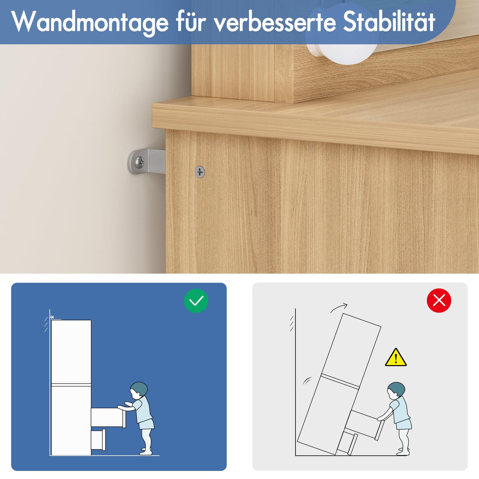 ALFORDSON Schminktisch Spiegel, Makeup Vanity 4 Schubladen und Aufbewahrungshocker, 90 cm Lange Schreibtischplatte, verstellbare LED-Leuchten, Schlafzimmer-Frisiertisch Frauen Mädchen,Holzfarbe