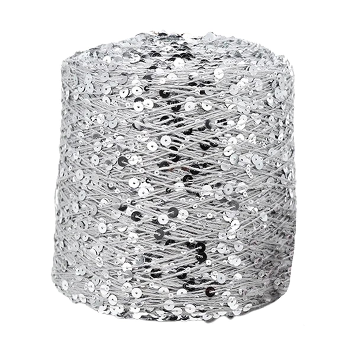 Fil à tricoter à paillettes haute brillance pour projets de couture AJ072