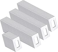 Vista 19 de BESTTEN Placa de pared sin tornillos de 5 segmentos, cubierta de enchufe decorador, placa decorativa para interruptor, serie blanca nieve brillante