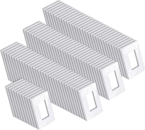 Vista 34 de BESTTEN Placa de pared de 5 bandas marrón mate sin tornillos, cubierta de salida para decoradores, Serie USWP8 de la Colección Signature, H4.69” x