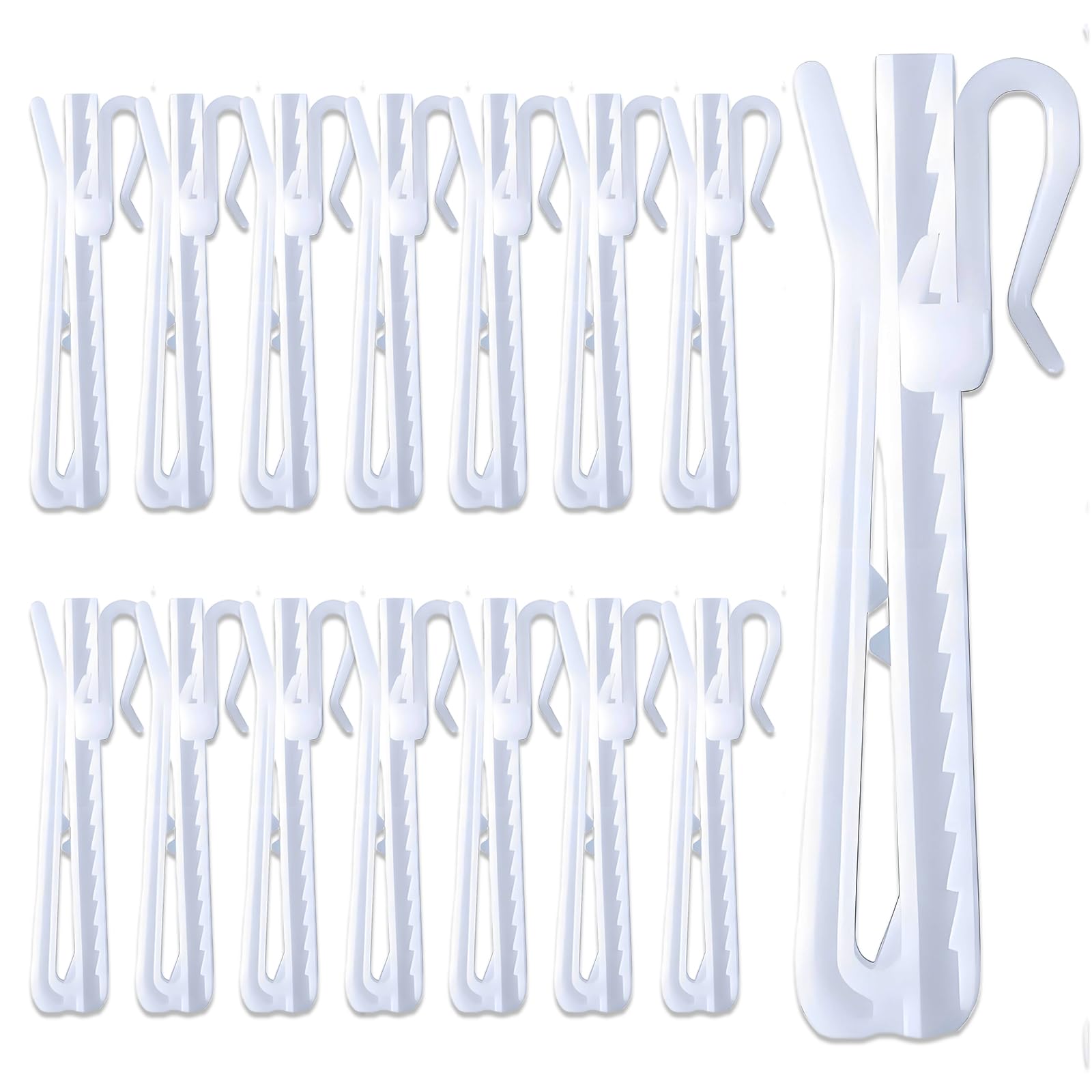 Amazon｜YINKE カーテンフック アジャスターフック 10cm 16本入り