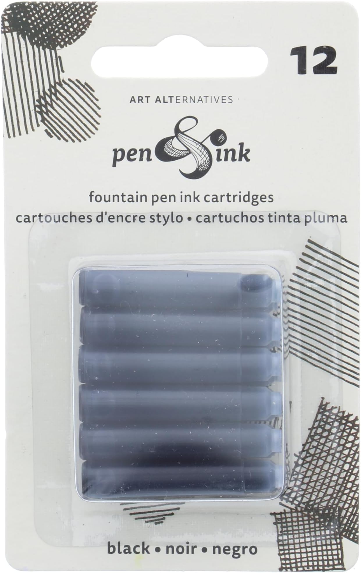 Arts Aquash Water Brush Assorted Tips, Pack of 4 (FRHBP4M)