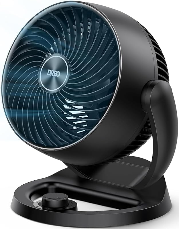 Fan for Bedroom, 12 Inches, 70ft Powerful Airflow, 25db Quiet Table Air Circulator Fans for Whole Room, 120° Adjustable Tilt, 3 Speeds, Desktop Fan for Home, Office, Kitchen