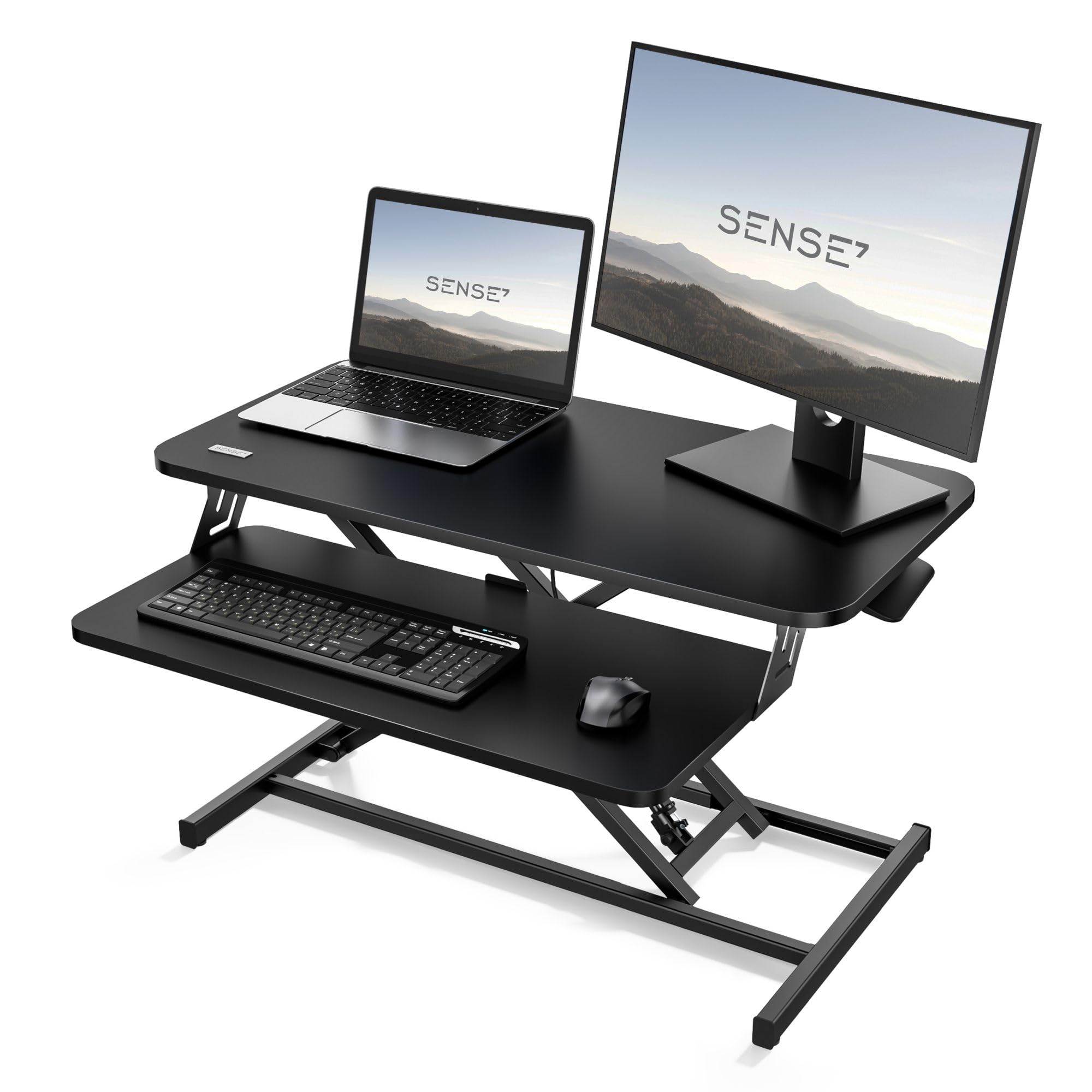 SENSE7 Inklapbare Bureau Desk converter, Verstelbaar Bureau