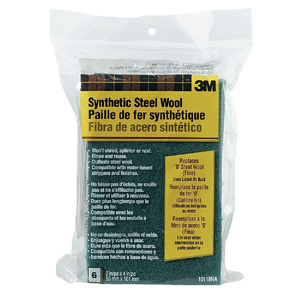 3M 10118 Synthetic Steel Wool Pad, Fine