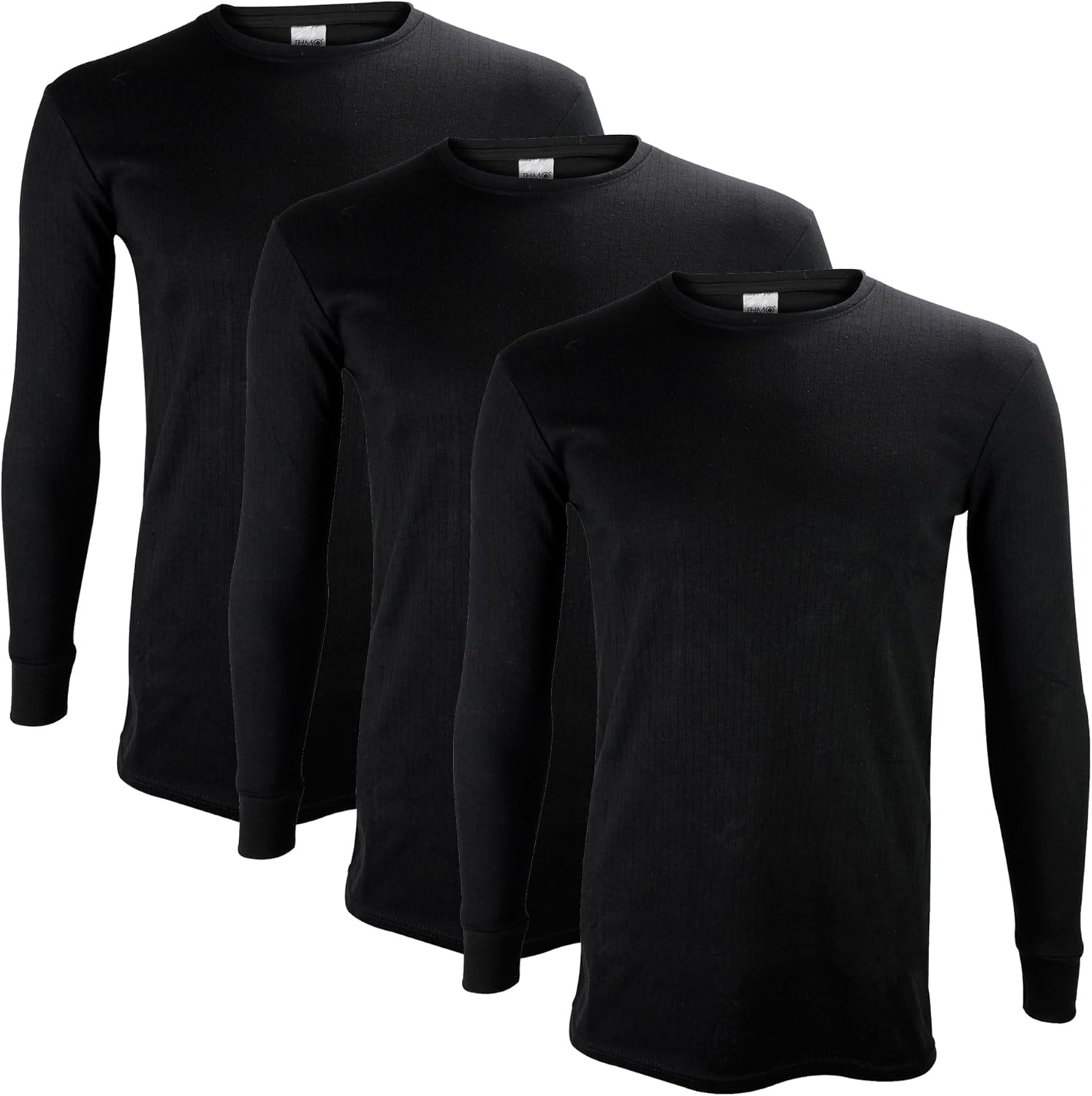 THMO - 3 Pack Mens Thermal Underwear Top | Winter Base Layer Long Sleeve Top