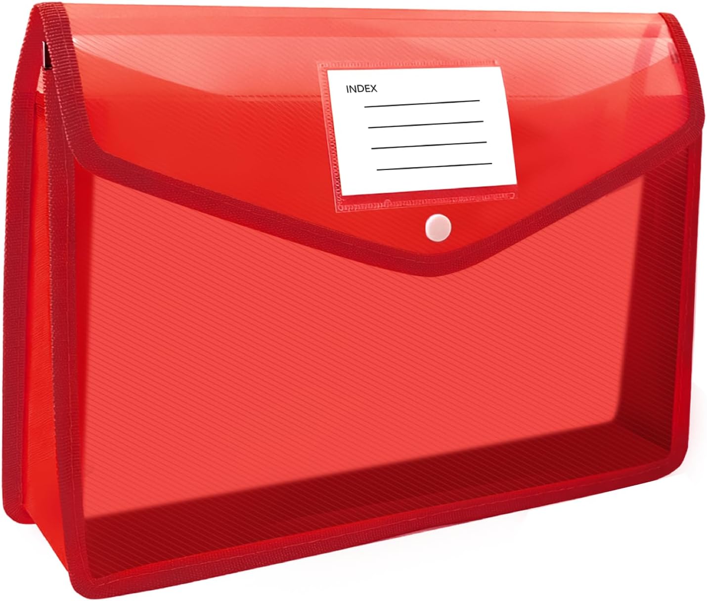 Plastic Expanding File Folder, Folders for Documents, Transparent Envelopes with Elastic Closure, File Folder Organizer Holder, Large Capacity, Fit Letter/A4 Size (Multicolor-10Pcs)