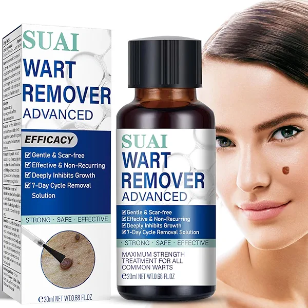 Fast Acting Wart Remover, Skin Tag Remover with Salicylic Acid, Skin Tag Removal Kit for Women Men, Wart Freeze Off for Plantar Wart 20 ML