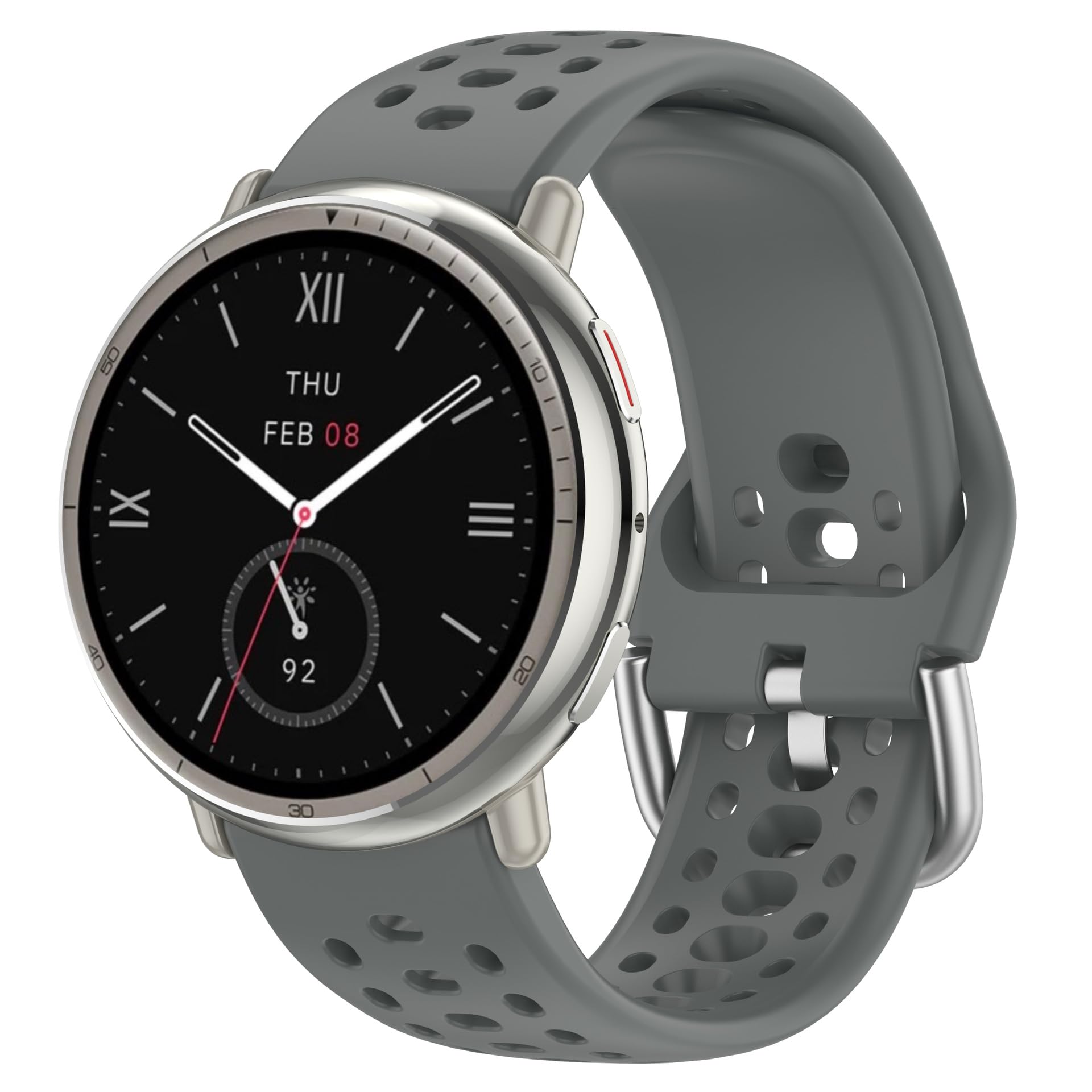 FTRONGRT Bransoletka kompatybilna z Amazfit Active 2, miękki silikon TPU, wygodny zapasowy pasek do zegarka, kompatybilny z Amazfit Active 2.