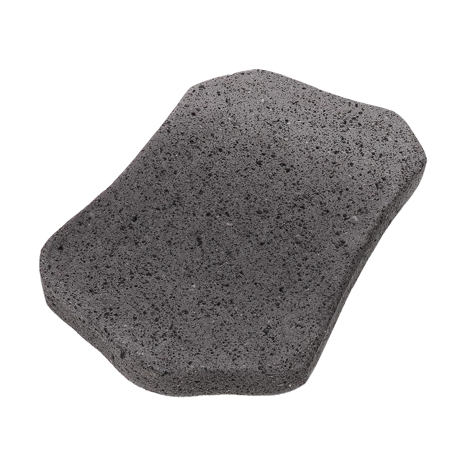 Pietra Lavica per Griglia Barbecue, Nera, Roccia Vulcanica | Spessore 0, 1", Distribuzione Uniforme del Calore, Facile da Pulire, Forma Naturale Unica