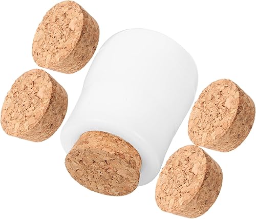 1 juego de moldes de silicona para botellas con 5 piezas de corcho DIY resina epoxi moldes para tarros de silicona moldes de fabricación de botellas