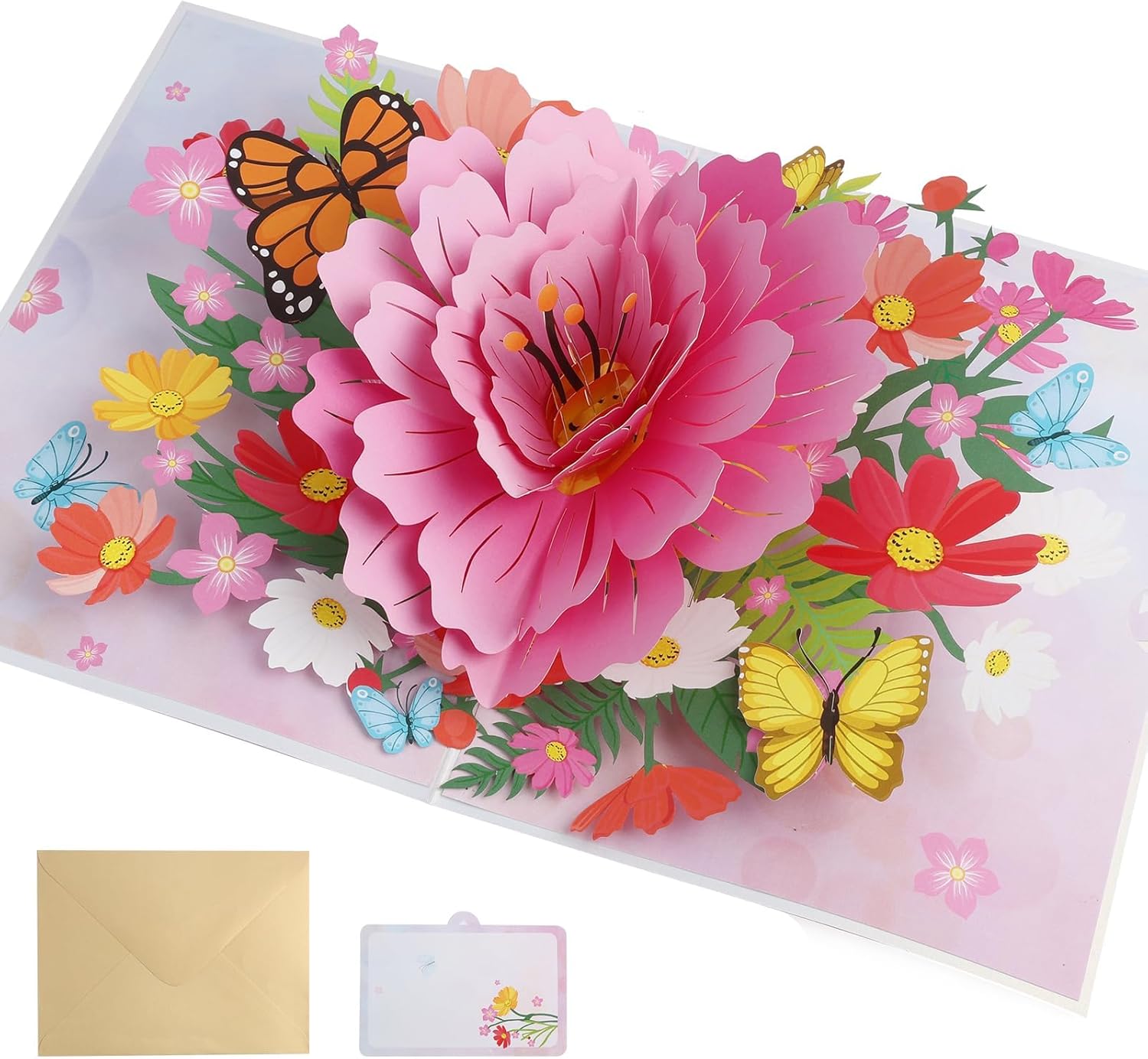 Happy Birthday Cards for Women, Colorful Daisies Pop Up Cards for Friends,with Envelope Notecard, 3D Greeting Cards, for Mother’s Day, Special Occasions,Birthday Gift for Mum, Grandma, Wife, Daughter Happy Birthday Cards for Women, Colorful Daisies Pop Up Cards for Friends,with Envelope Notecard, 3D Greeting Cards, for Mother’s Day, Special Occasions,Birthday Gift for Mum, Grandma, Wife, Daughter