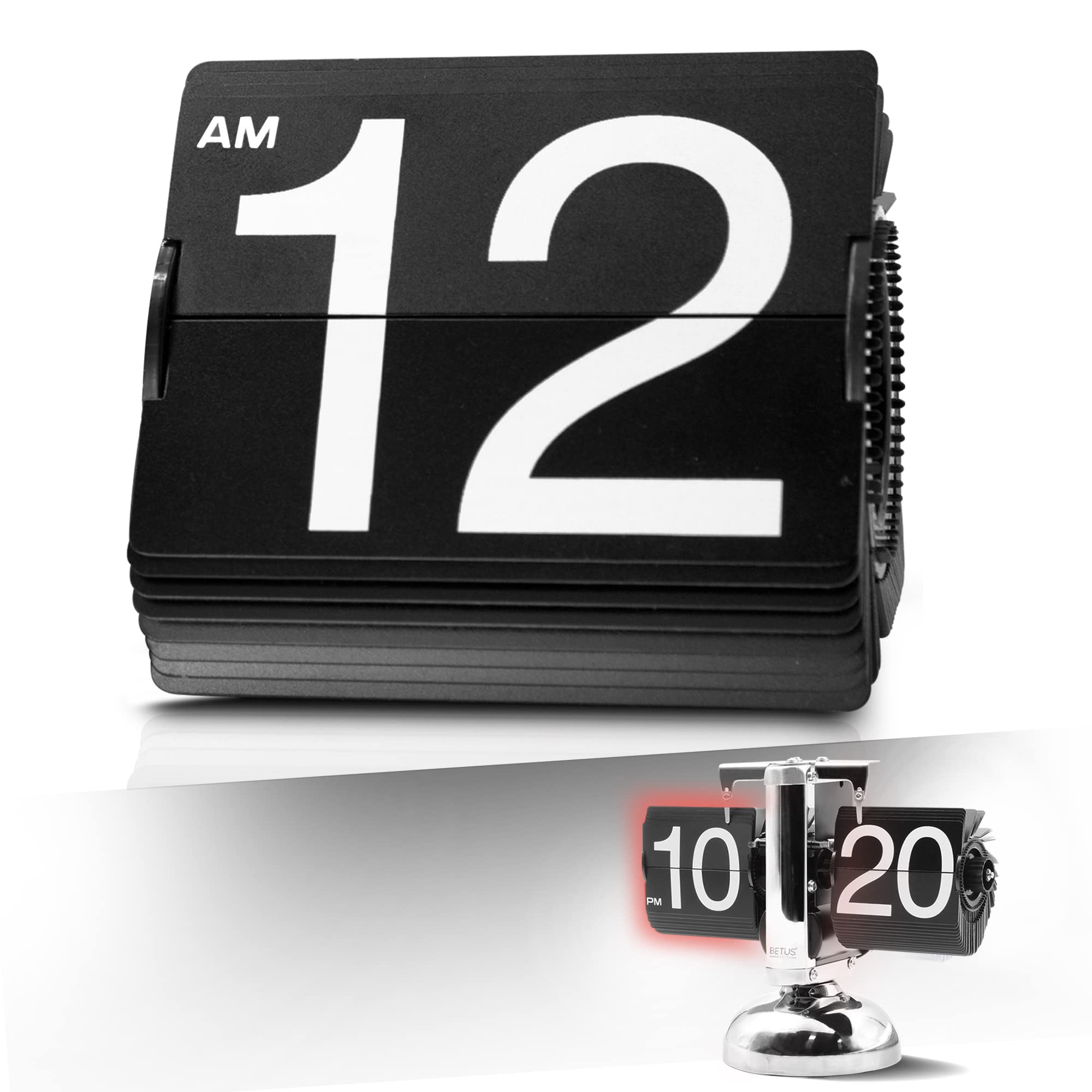 Betus Original Replacement Flip Desk Shelf Clock Replacement Cards -Hour Cards