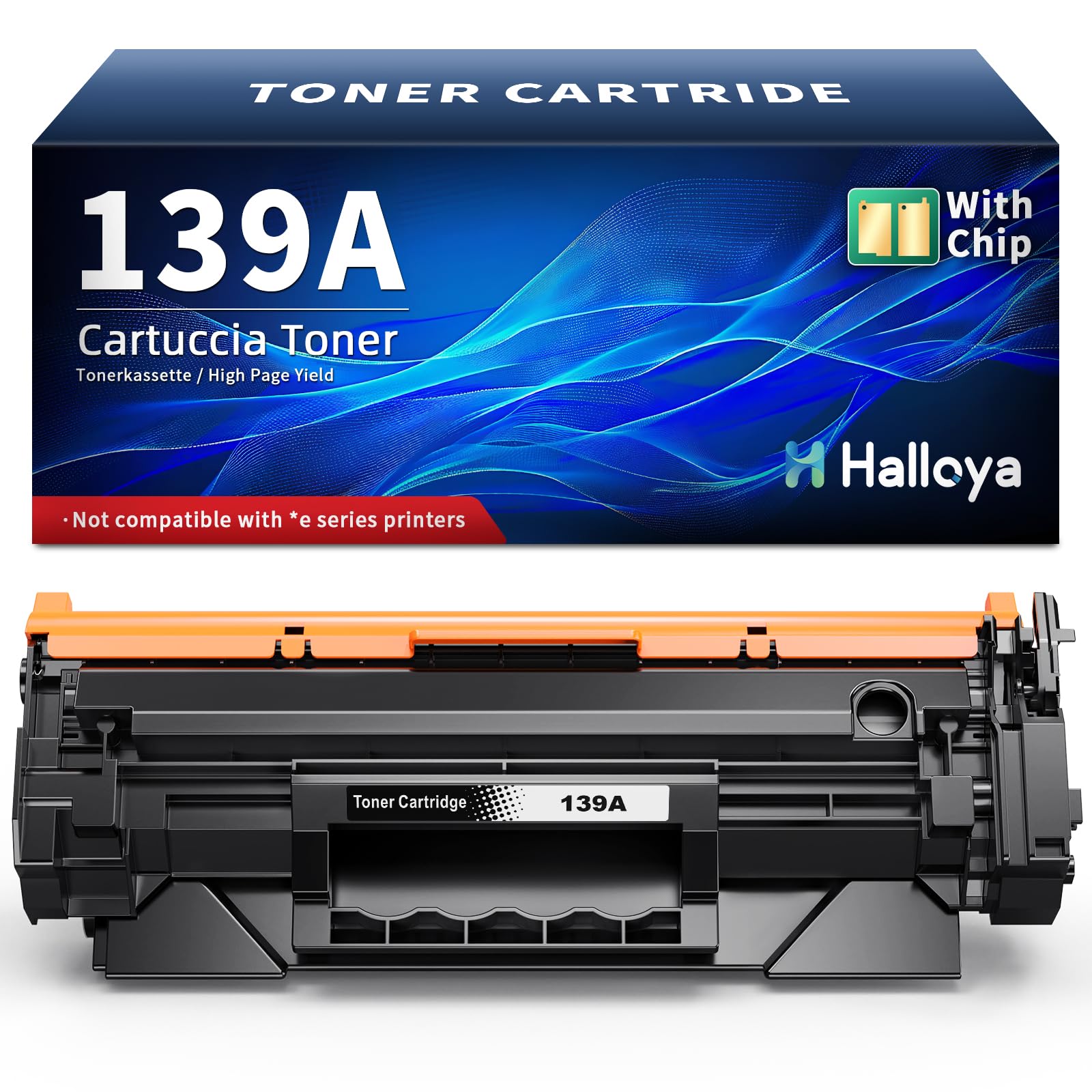 Halloya 139A W1390A 139X Toner Kompatibel für HP 139A 139X W1390A W1390X Laserjet Pro 3002dw 3002dn 3002 MFP 3102fdn 3102fdw 3102 Tonerkartusche (Mit Chip, 1er-Pack)