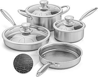 AuFranc® Hybrid Nonstick Stainless Steel Cookware Set