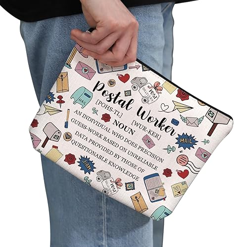 Miniatura 2 de G2TUP Portero de correo Regalo de agradecimiento Definición de trabajador postal Bolsa de maquillaje Trabajador postal Bolsa de cosméticos Correo