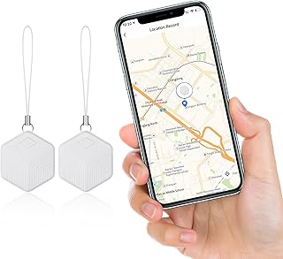 Tiny Smart Key Finder, Phone Finder, Wallet Finder, Remote Finder, Bluetooth Tags for Android/iOS Phone, Item Tracker Device (2 Pack)