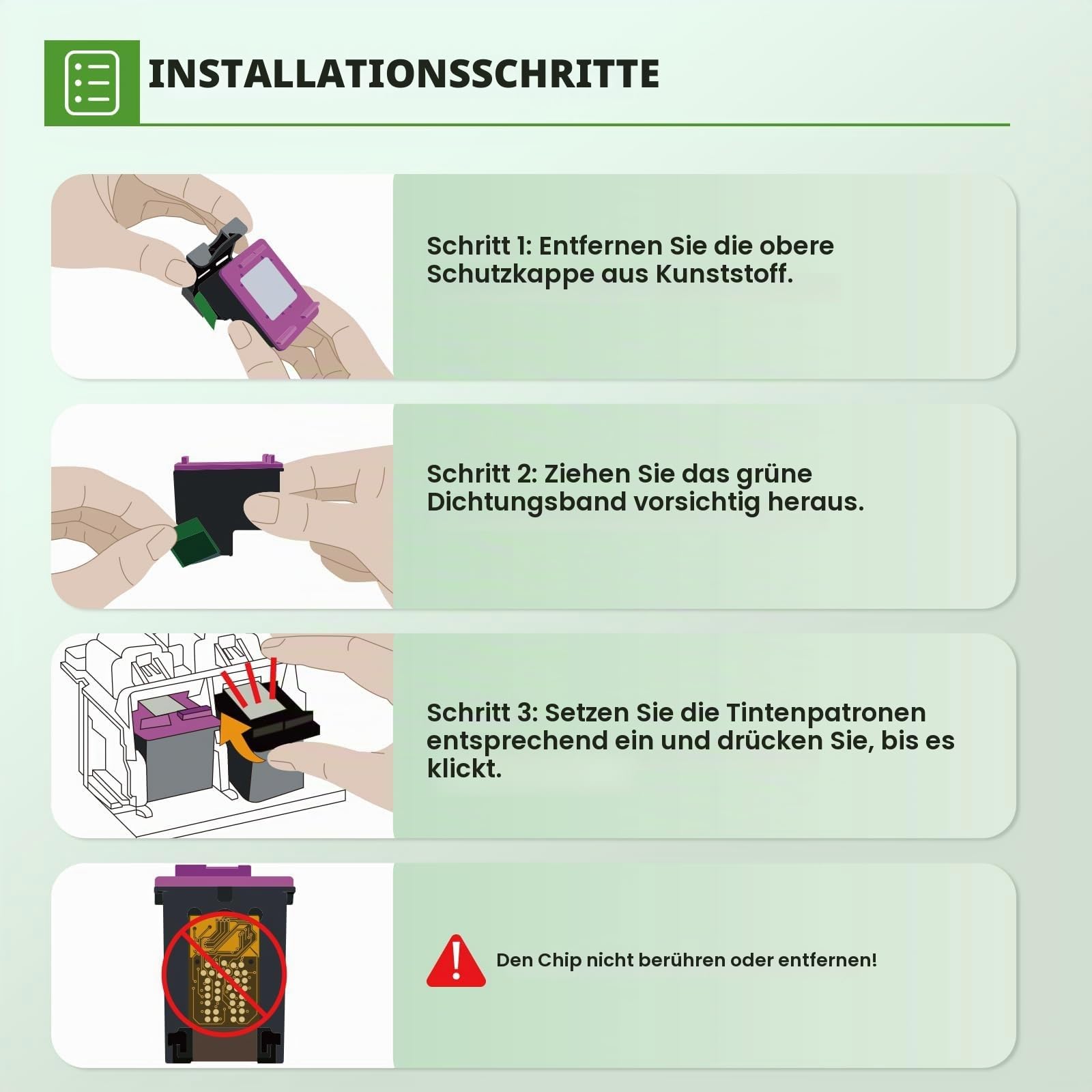 308 Druckerpatronen XL 6132e 6120e für HP 308 Schwarz und Farbe 308XL