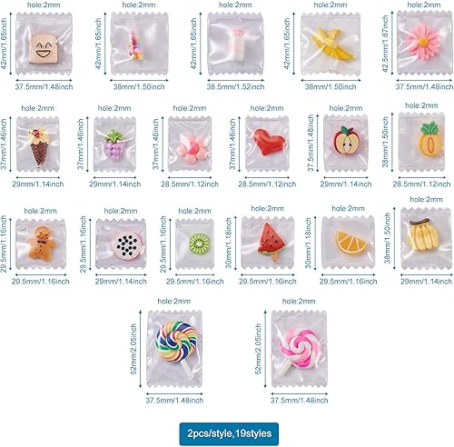 Miniatura 2 de Dijes de resina surtidos, Resina, Resina