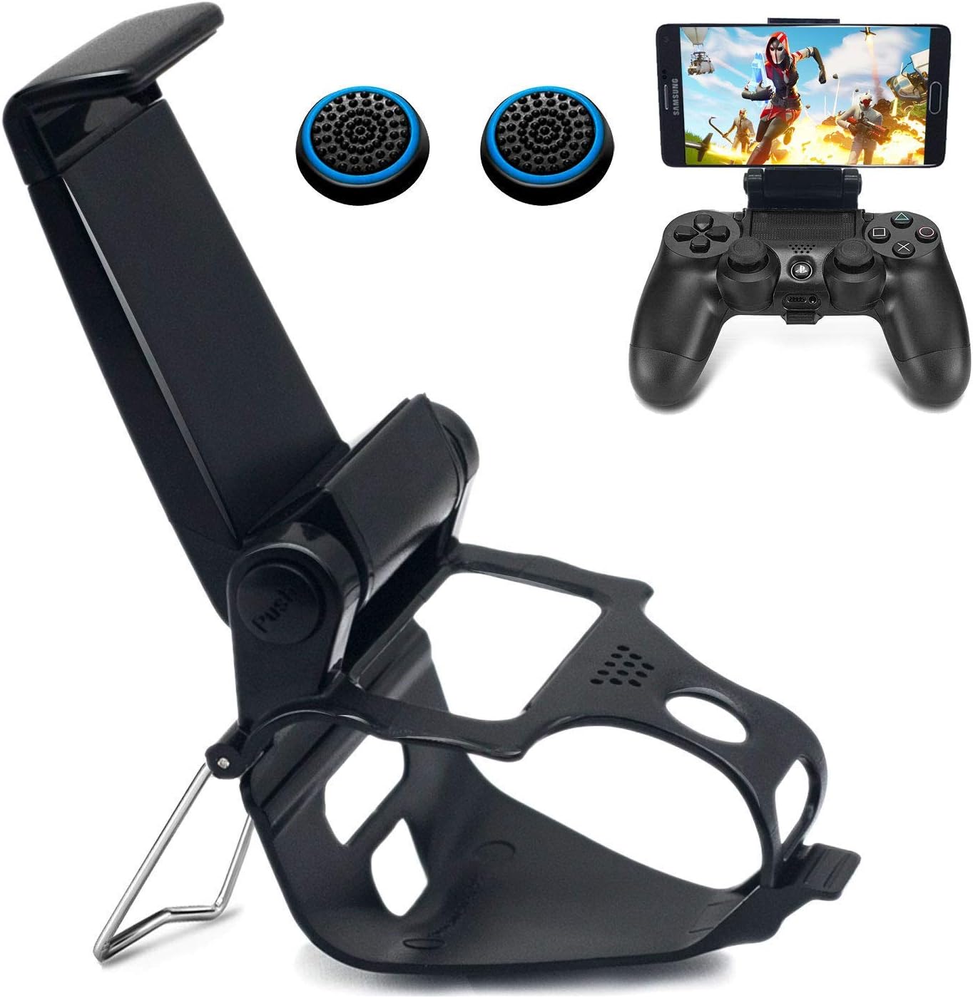 Phone Clip For Ps4 Controller Holder, Mobile Game Adjustable Holder Smart Controller, Compatible With Iphone/Ios/Android, Playstation4 Remote Play