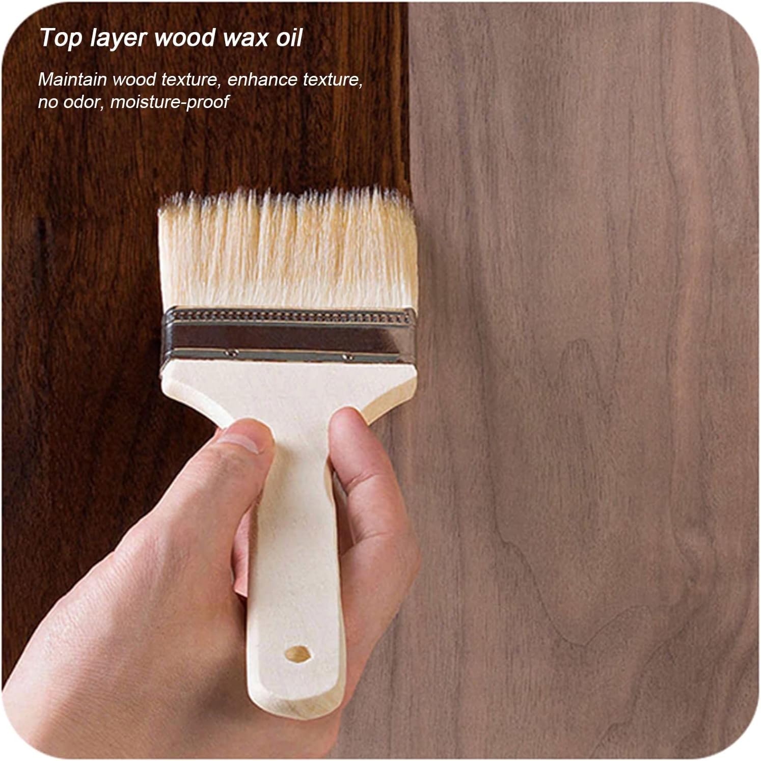 Walnut Solid Wood Curtain Rod Adjustable 39.4" 55.1" Double Rod Side Mount Brackets Simple Roman Design Heavy Duty Load Bearing Ideal for Home Décor.，Single Rod 47.2 inches