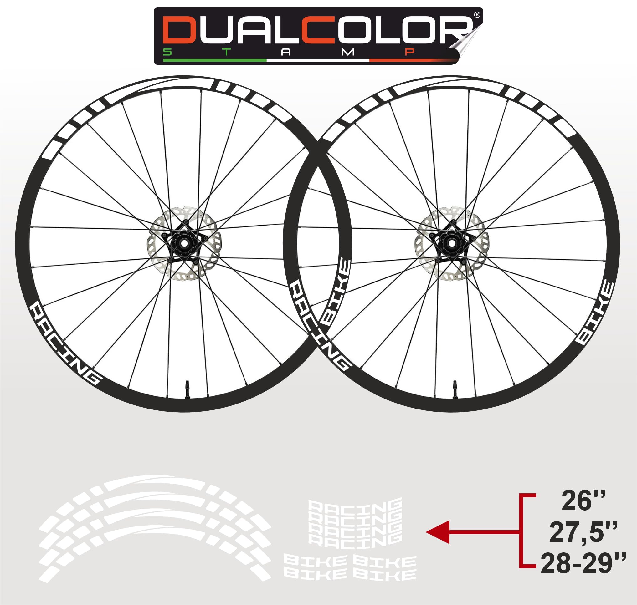 Felgenaufkleber Fahrrad MTB 26