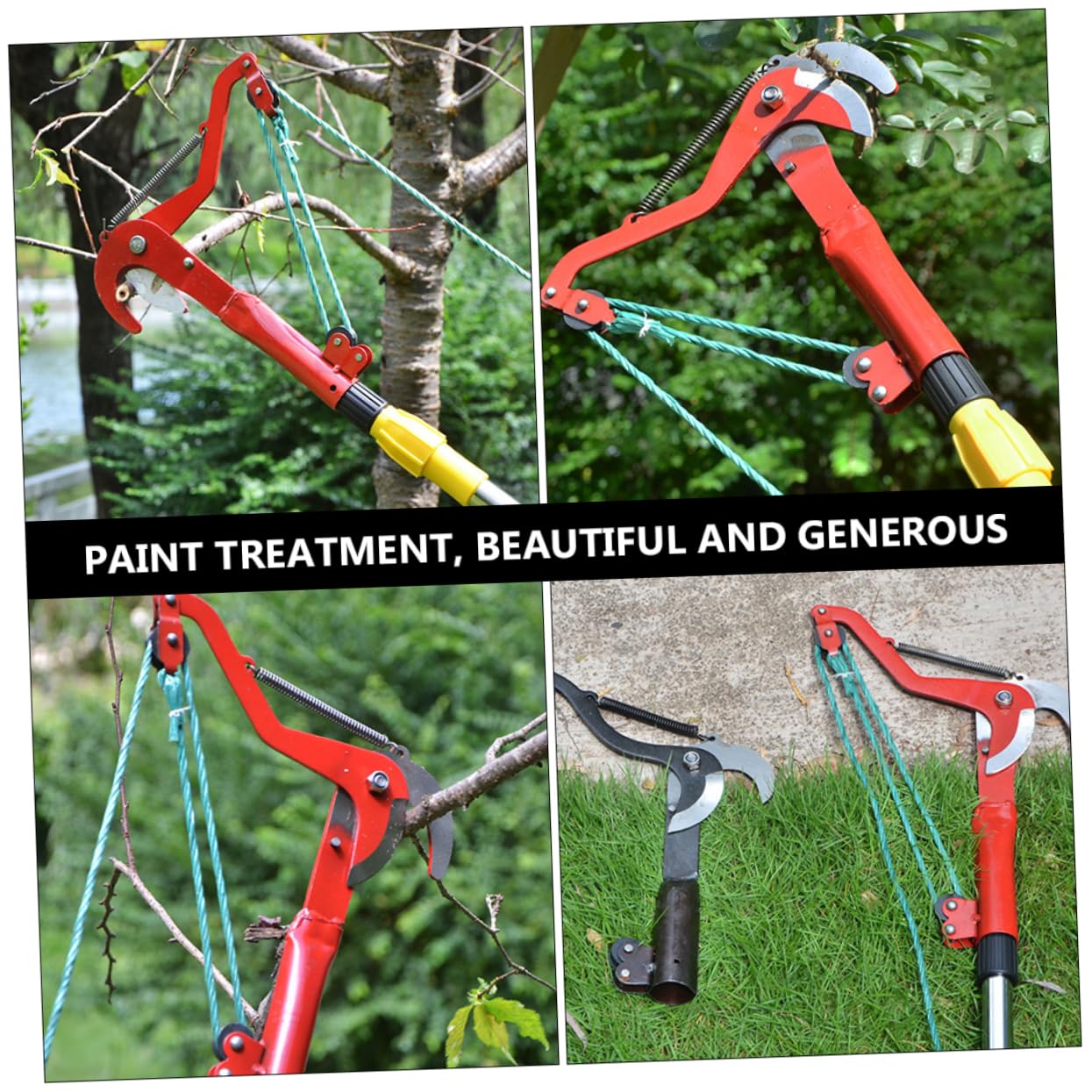 INOOMP Tijeras de Rama Alta para Cosechar Frutas Tijeras de Podar sin Pértiga para Árboles Frutales Ahorran Mano de Obra Herramienta de Jardinería para Podar y Recortar
