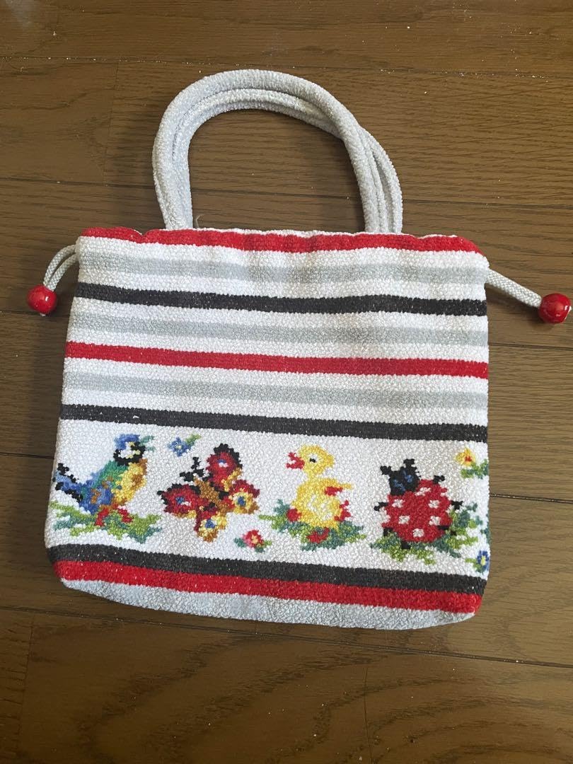 完売品　FEILER フェイラーJAL限定ハイジ巾着バッグ 新品】フェイラー FEILER ハイジ 巾着ショルダーバッグ ブラック