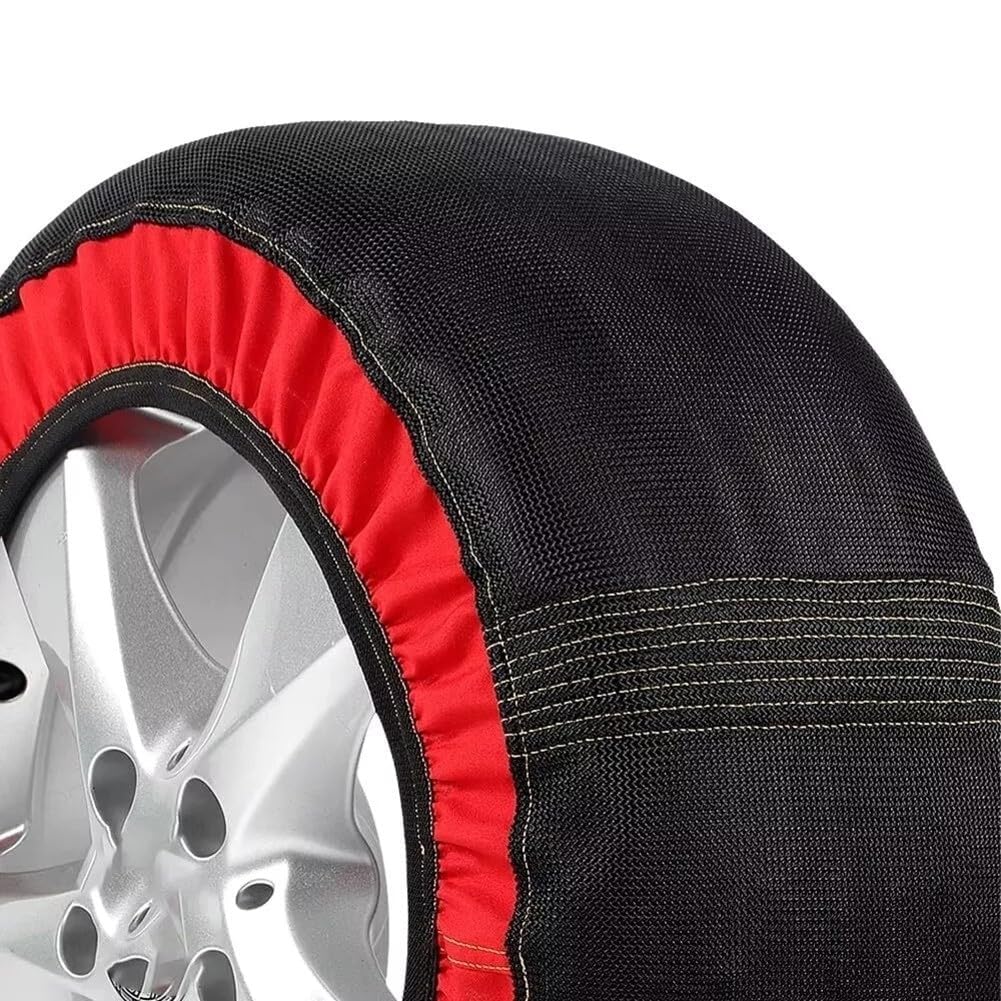 Catene da Neve in Tessuto per Auto per Polestar 4 (P419 2024-2025 2026), Calze Antiscivolo per Pneumatici, Aiuto alla Trazione per Guida Invernale Sicura su Neve e Ghiaccio,4PCS