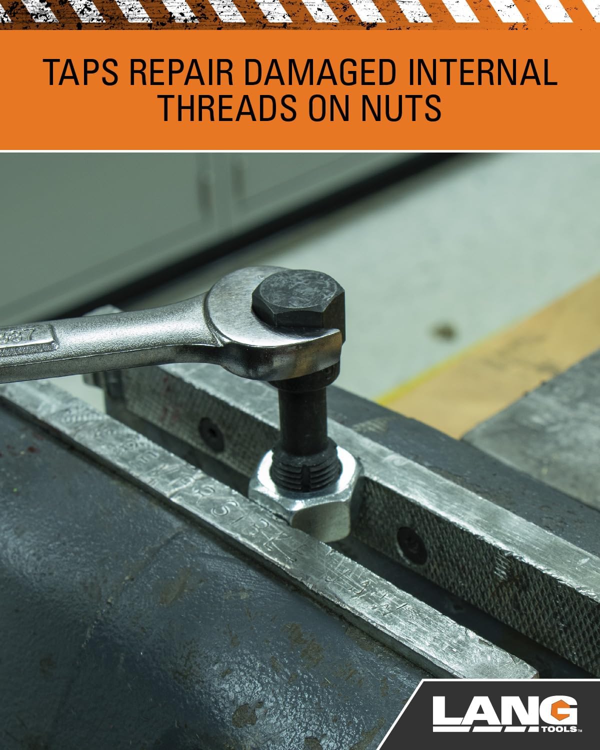 Lang Tools 2581 26-Piece Thread Restorer Tap and Die Set, black