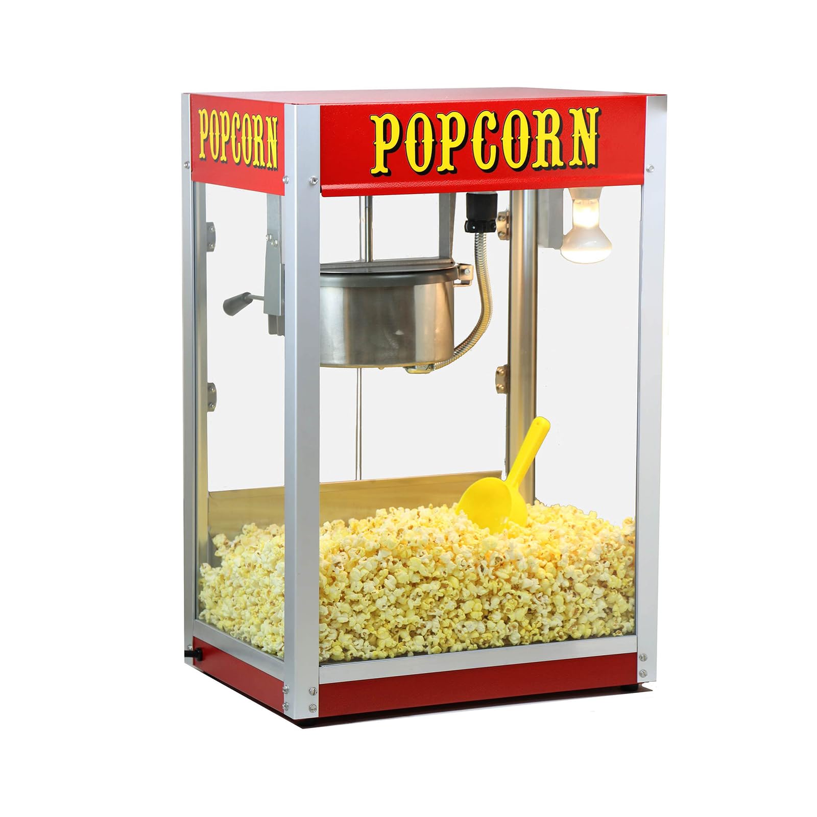 FfiMe Máquina de Palomitas de maíz, Máquina de Palomitas de maíz Profesional de 1400 W, Máquina de Palomitas de maíz eléctrica Comercial, Gran Capacidad, Aislamiento Inteligente, Utilizada en centros