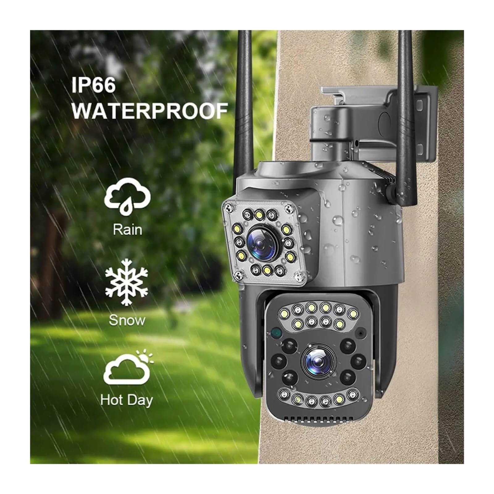 Caméra WiFi PTZ à Double Objectif 8MP 4K