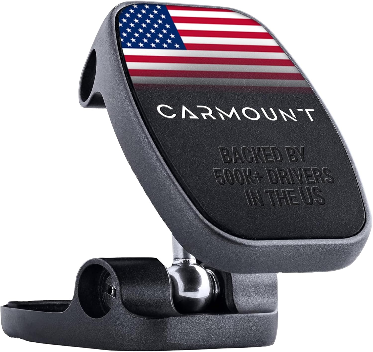 CARMOUNT F2 Adjustable Car Mount | 2.0 Magnetic Phone Mount, Dashboard Phone Holder for Car, 6X N52 Magnets, 360 Rotation & Tilt, Universal Dash Mount for All Cell Phones