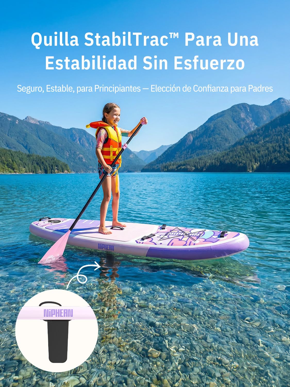Niphean Tabla Paddle Surf Hinchable con Accesorios 230cm Sup