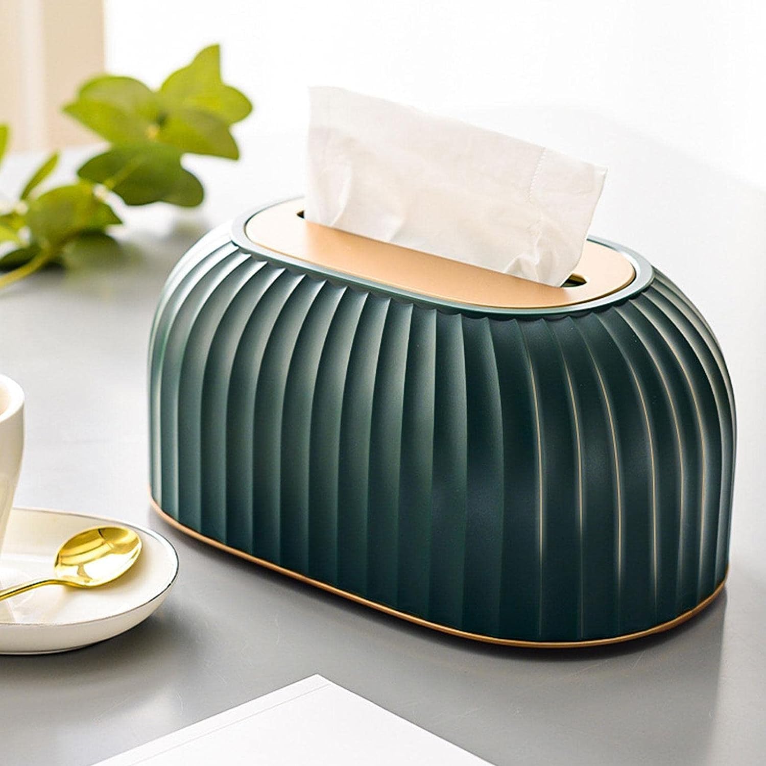 MAPPLE CREATION Premium ABS Plastic Desk Tissue Paper Holder Storage Organizer Paper Towel Dispenser Container for Office, Living Room, Bedroom, Bathroom, Night Stand & Desk (Green) (B0CHP35934) Amazon Price History, Amazon Price Tracker