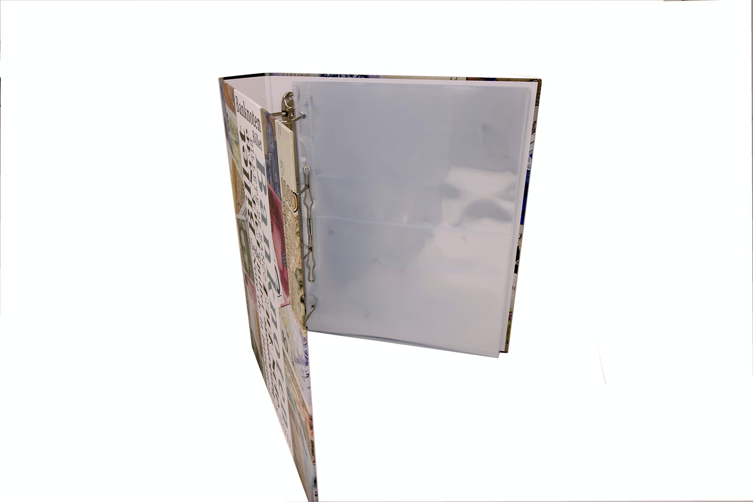 SAFE Album de billets de banque avec 20 pages pour jusqu'à 55 billets