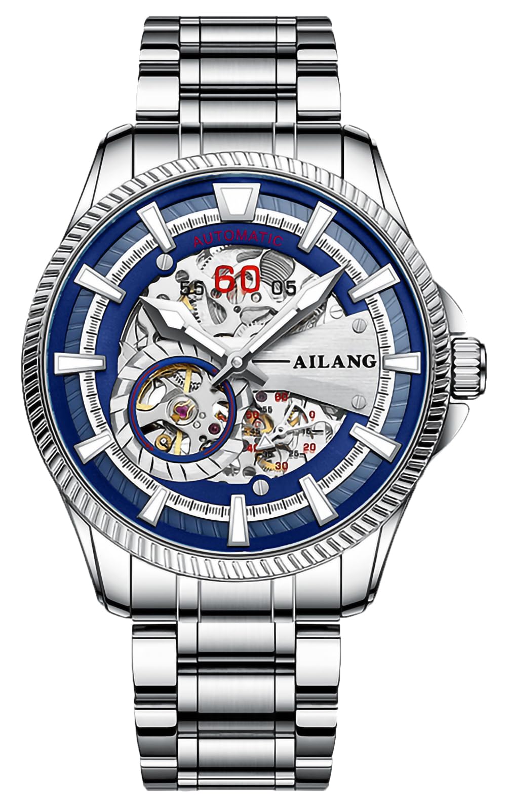 Męski automatyczny zegarek szkielet mechaniczny Ailang Series męski zegarek na rękę
