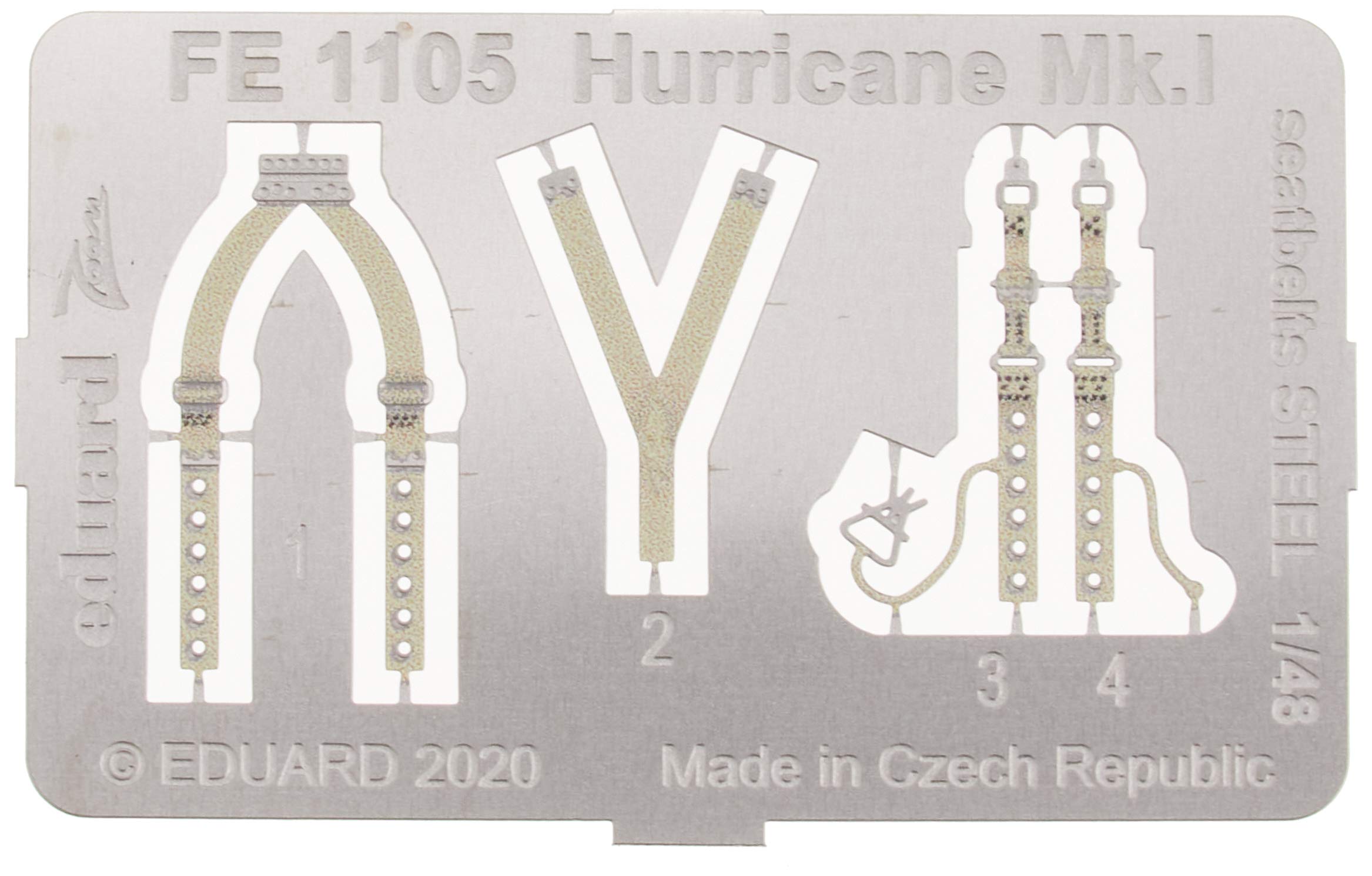 Eduard Accessories Hurricane MK.I seatbelts Steel for Airfix - 1:48e