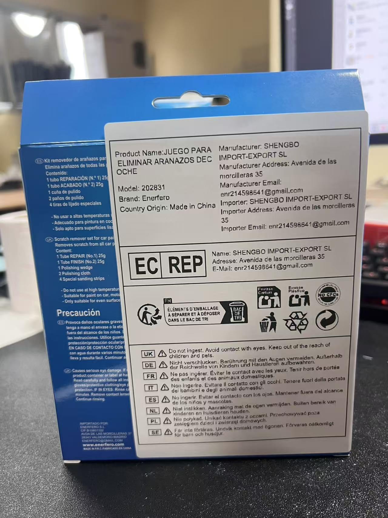 Enerfero Reparador de arañazos,Pulimento Coche Arañazos,Aporta Brillo y Protección,Restos de Pintura y Manchas Persistentes,Fácil Aplicación,50g — view 9